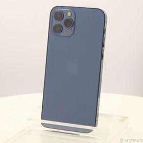 (中古)Apple iPhone12 Pro 256GB パシフィックブルー MGMD3J/A SIMフリー(196-ud)