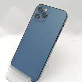 【中古】Apple SoftBank 【SIMロック解除済み】 iPhone 12 Pro 256GB パシフィックブルー MGMD3J/A【新宿東口】保証期間１ヶ月【ランクA
