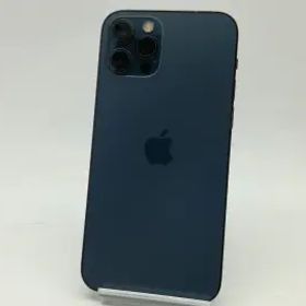 【中古】Apple docomo 【SIMロック解除済み】 iPhone 12 Pro 256GB パシフィックブルー MGMD3J/A【広島】保証期間１ヶ月【ランクA】