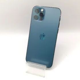 【中古】Apple au 【SIMロック解除済み】 iPhone 12 Pro 256GB パシフィックブルー MGMD3J/A【戸塚】保証期間１ヶ月【ランクC】