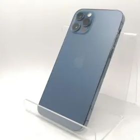 【中古】Apple au 【SIMロックあり】 iPhone 12 Pro 256GB パシフィックブルー MGMD3J/A【川崎駅前】保証期間１ヶ月【ランクC】