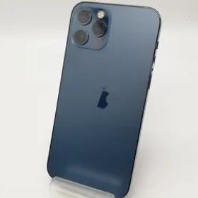 【中古】Apple au 【SIMロック解除済み】 iPhone 12 Pro 256GB パシフィックブルー MGMD3J/A【アリオ倉敷】保証期間１ヶ月【ランクC】