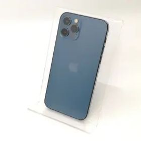 【中古】Apple au 【SIMロック解除済み】 iPhone 12 Pro 256GB パシフィックブルー MGMD3J/A【秋葉4号】保証期間１ヶ月【ランクB】