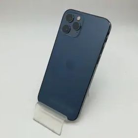 【中古】Apple SoftBank 【SIMロック解除済み】 iPhone 12 Pro 256GB パシフィックブルー MGMD3J/A【秋葉本店】保証期間１ヶ月【ランクC