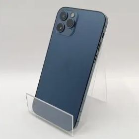 【中古】Apple docomo 【SIMロック解除済み】 iPhone 12 Pro 256GB パシフィックブルー MGMD3J/A【津田沼】保証期間１ヶ月【ランクB】