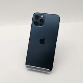 【中古】Apple au 【SIMロック解除済み】 iPhone 12 Pro 256GB パシフィックブルー MGMD3J/A【三宮センター】保証期間１ヶ月【ランクC】