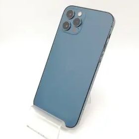【中古】Apple docomo 【SIMロック解除済み】 iPhone 12 Pro 256GB パシフィックブルー MGMD3J/A【アリオ倉敷】保証期間１ヶ月【ランクC
