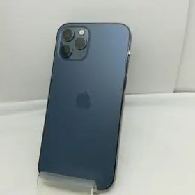 【中古】Apple SoftBank 【SIMロック解除済み】 iPhone 12 Pro 256GB パシフィックブルー MGMD3J/A【川崎】保証期間１ヶ月【ランクB】