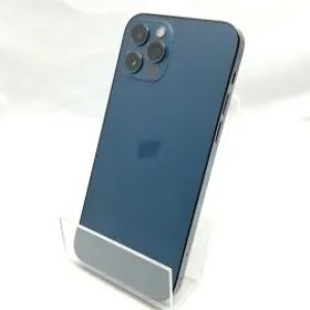 【中古】Apple docomo 【SIMロック解除済み】 iPhone 12 Pro 256GB パシフィックブルー MGMD3J/A【秋葉3号】保証期間１ヶ月【ランクC】