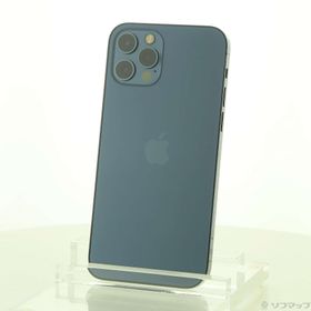 (中古)Apple iPhone12 Pro 256GB パシフィックブルー MGMD3J/A SIMフリー(247-ud)