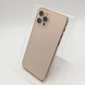 【中古】Apple au 【SIMロック解除済み】 iPhone 12 Pro 512GB ゴールド MGMH3J/A【池袋東口】保証期間１ヶ月【ランクC】
