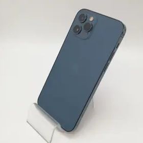 【中古】Apple au 【SIMロック解除済み】 iPhone 12 Pro 512GB パシフィックブルー MGMJ3J/A【アリオ倉敷】保証期間１ヶ月【ランクB】