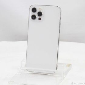 (中古)Apple iPhone12 Pro 128GB シルバー MGM63J/A SoftBank(344-ud)
