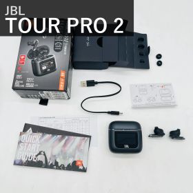JBL TOUR PRO 2 ジェービーエル ワイヤレスイヤホン JBLTOURPRO2BLK ブラック Bluetooth 5.3 ハイブリッドノイズキャンセリング マルチポイント IPX5 ワイヤレス充電 スマートタッチディスプレイ搭載 国内正規品