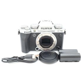 シャッター回数1,986回！FUJIFILM X-T5 ボディ シルバー デジカメ 動作確認済み 富士フイルム ミラーレス一眼 #96005