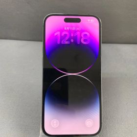美品 国内版【ケア保証有り】SIMフリー iPhone14 Pro 128GB ディープパープル色