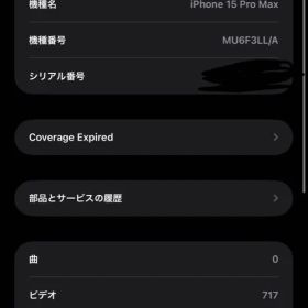 アメリカ版 iPhone 15 Pro Max 本体 1TB