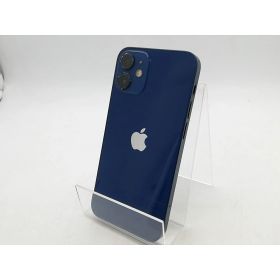 【中古】Apple UQmobile 【SIMロック解除済み】 iPhone 12 mini 128GB ブルー MGDP3J/A【柏】保証期間1週間【ランクC】