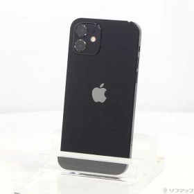 【中古】Apple(アップル) iPhone12 64GB ブラック MGHN3J／A SIMフリー 【344-ud】