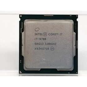 【中古】Intel Core i7-9700 (3GHz/TB:4.7GHz/SRG13/R0) bulk LGA1151/8C/8T/L3 12M/UHD630/TDP65W【大阪本店】保証期間１週間