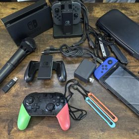 Nintendo Switch本体 豪華 プロコン ソフト2本 マイク ケース付