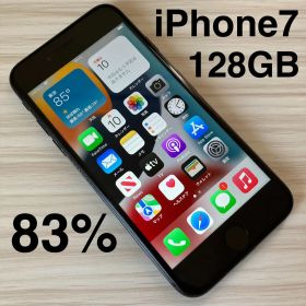 iPhone7 128GB BLACK バッテリー83% SIMフリー