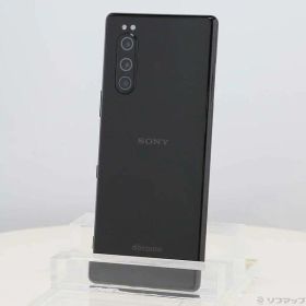 【中古】SONY(ソニー) Xperia 5 64GB ブラック SO-01M docomoロック解除SIMフリー 【305-ud】
