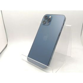 【中古】Apple au 【SIMロックあり】 iPhone 12 Pro 256GB パシフィックブルー MGMD3J/A【川崎駅前】保証期間1ヶ月【ランクC】