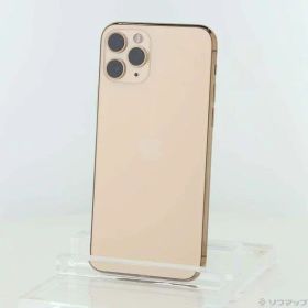 【中古】Apple(アップル) iPhone11 Pro 256GB ゴールド MWC92J／A SIMフリー 【377-ud】