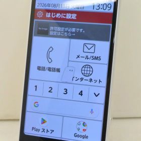白ロム docomo SIMフリー FCNT らくらくスマートフォン 64GB Android11 ホワイト F-52B 初期化済 【m032306】【中古】【K20260811】