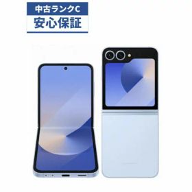 【中古】【可】Galaxy Z Flip6 256GB SC-54E ブルー SIMロック解除済 docomo 【安心30日保証】 本体 白ロム CCコネクト