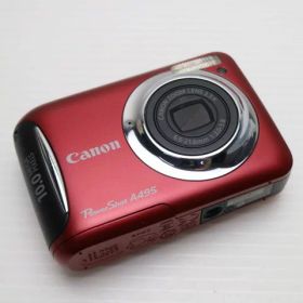 【中古】 超美品 PowerShot A495 レッド 安心保証 即日発送 Canon デジカメ デジタルカメラ 本体 土日祝発送OK