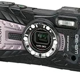 【中古】RICOH 防水デジタルカメラ RICOH WG-30W カーボングレー 防水12m 耐ショック1.5m 耐寒-10度
