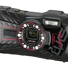 【中古】RICOH 防水デジタルカメラ RICOH WG-30 エボニーブラック 防水12m耐ショック1.5m耐寒-10度 RICOH WG-30 BK 04591 d2ldlup