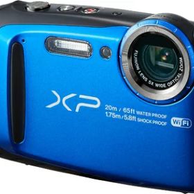 【中古】 FUJIFILM デジタルカメラ XP120 ブルー 防水 FX-XP120BL