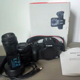 【美品】Canon EOS Kiss M ダブルズームキット ブラック付属品完備