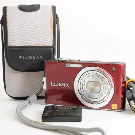 Panasonic LUMIX DMC-FX60 レッド ケース付き @4954