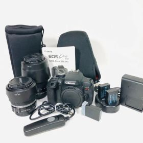 【動作OK・液晶綺麗】EOS Kiss X8i Wズームキット 豪華付属品多数◎