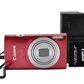 良品★キヤノン Canon IXY 160 レッド★ストラップ付 #1051