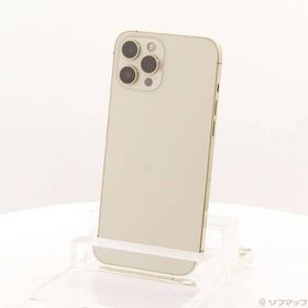 〔中古〕Apple(アップル) iPhone12 Pro Max 256GB ゴールド MGD13J／A SIMフリー〔377-ud〕