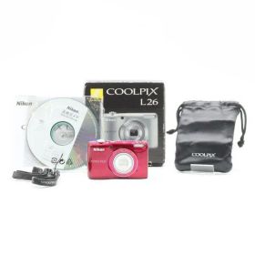 ニコン コンパクトデジタルカメラ COOLPIX L26 レッド #0035