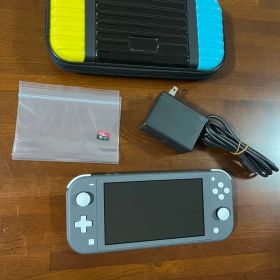 Nintendo Switch Lite 本体 グレー ケース SDカード 美品