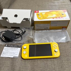 Nintendo Switch Lite 新品時画面フィルム貼付け イエロー