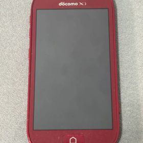 【美品】ドコモ らくらくスマートフォン3 F-06F レッド Android
