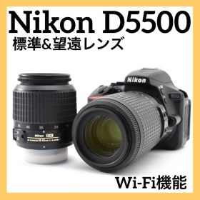 ✨Nikon D5500✨ 少シャッター✨ダブルレンズ✨Wi-Fi機能