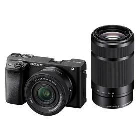 SONY ソニー ミラーレス一眼カメラ α6400 ダブルズームレンズキット ILCE-6400X B ブラック
