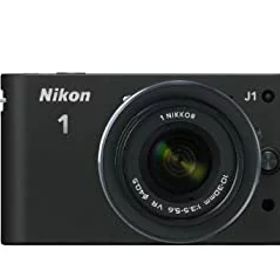 【中古】【非常に良い】Nikon ミラーレス一眼カメラ Nikon 1 (ニコンワン) J1 (ジェイワン) 標準ズームレンズキット ブラックN1 J1HLK BK