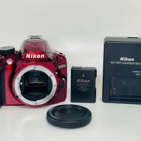 Nikon D3200 レッド 初期不良保証 手ブレ補正レンズ付 スマホ転送