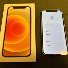 iPhone12 mini 256gb 画面割れ有 ホワイト