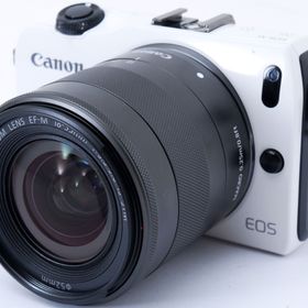 キヤノン ミラーレス CANON EOS M ホワイト レンズキット 中古 新品SDカード付き 届いてすぐに使える フルHD撮影 手振れ補正 保証 大人気